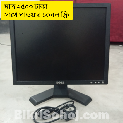 17inc ডেল মনিটর। মাত্র 2500 টাকা,